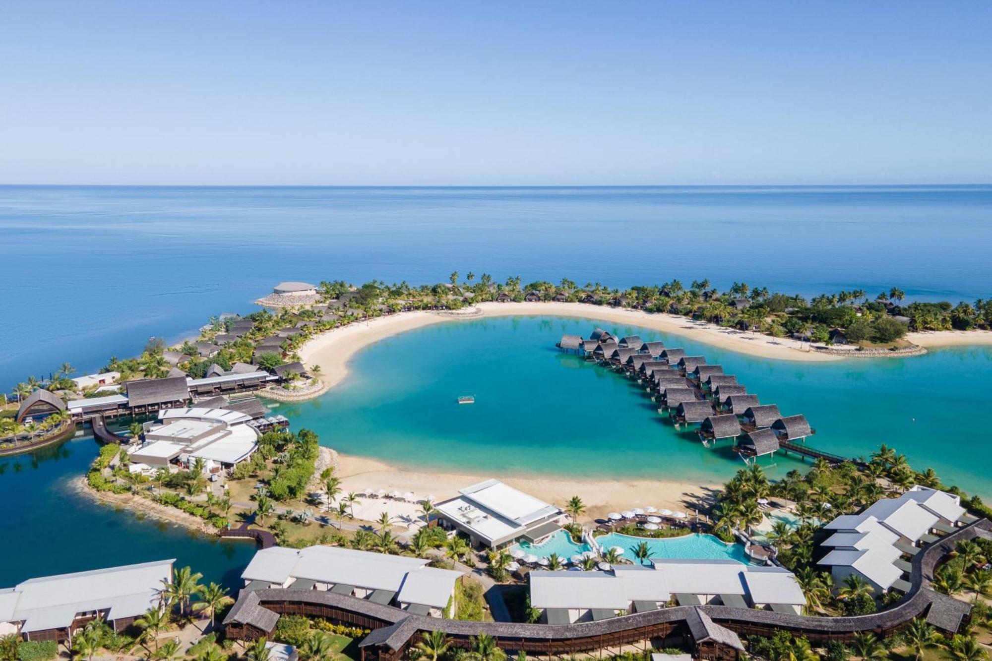 منتجع فيجي ماريوت مومي بييه Momi المظهر الخارجي الصورة Aerial view of the resort